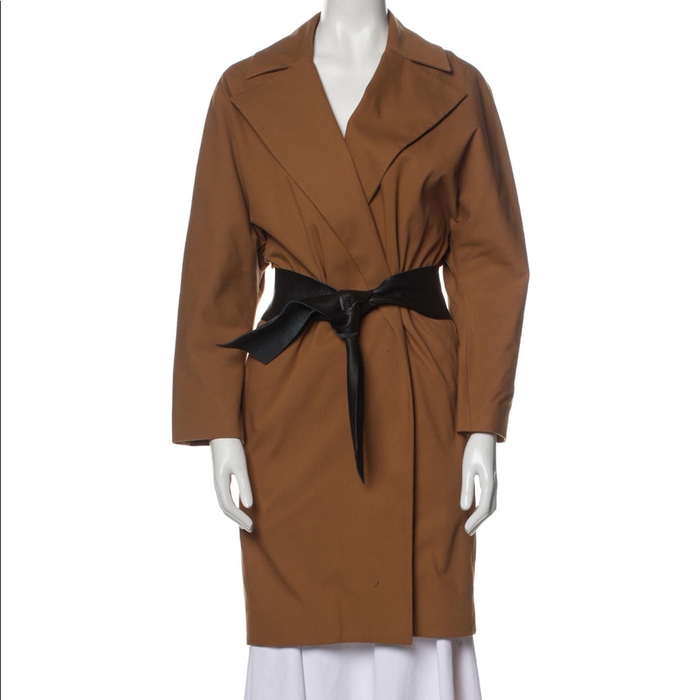 ba&sh Tan Trench Coat Leather Belt Size 1 US 6